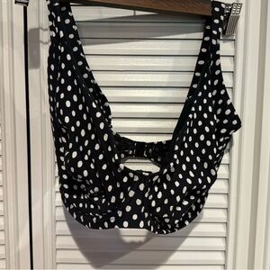 Fantasie Black and White Polka Dot Bikini Top